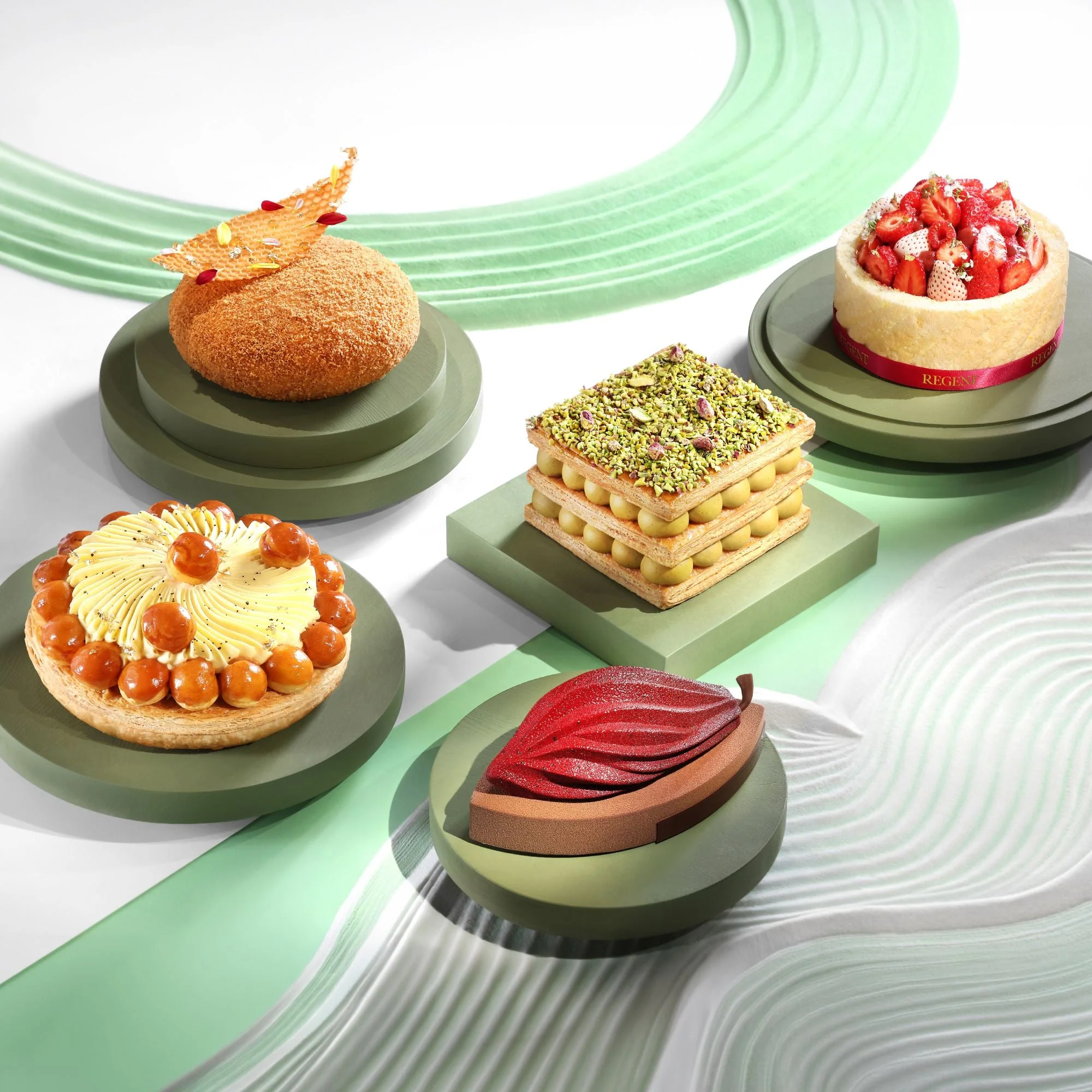 Baker discussing custom cake flavors, decorative details and design preferences for a special occasion