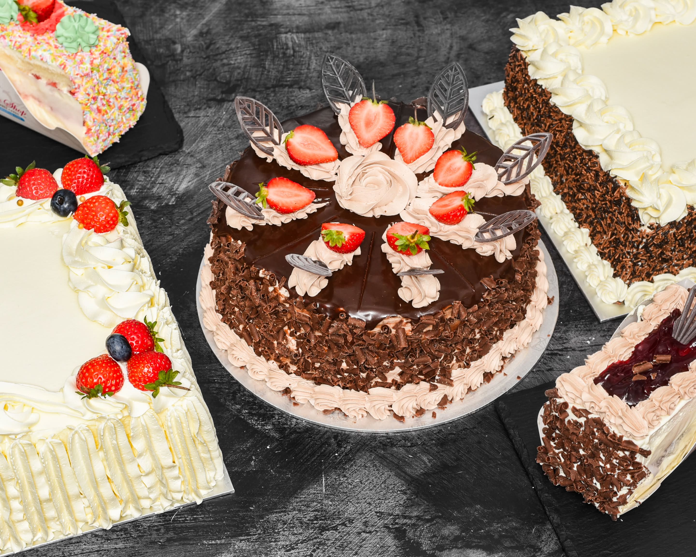 Custom celebration cake decorated with elegant frosting and carefully crafted edible details